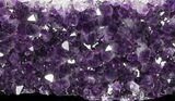 Dark Purple Amethyst Cluster On Wood Base #53545-2